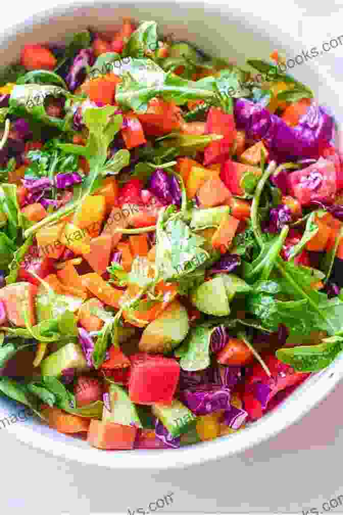 A Bowl Of Colorful And Nutritious Salad Energizing Salad: Feel 100% Healthy (My Favorite Recipe 9)