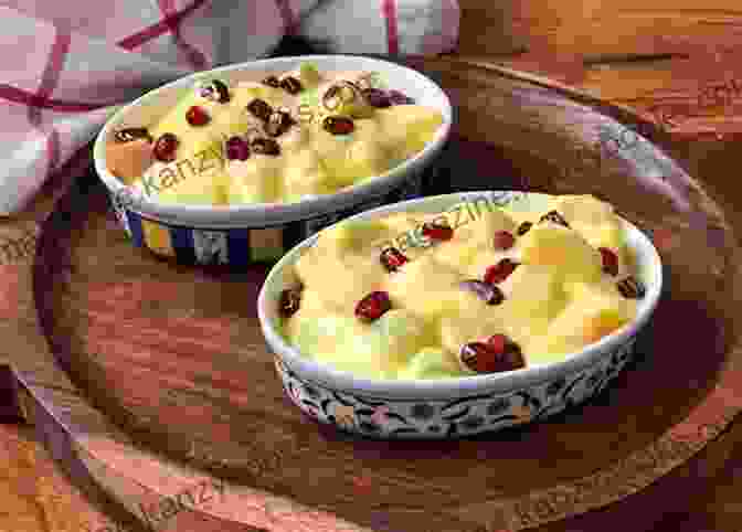 A Bowl Of Custard Dessert Eggs Sardines Custard Baked Beans