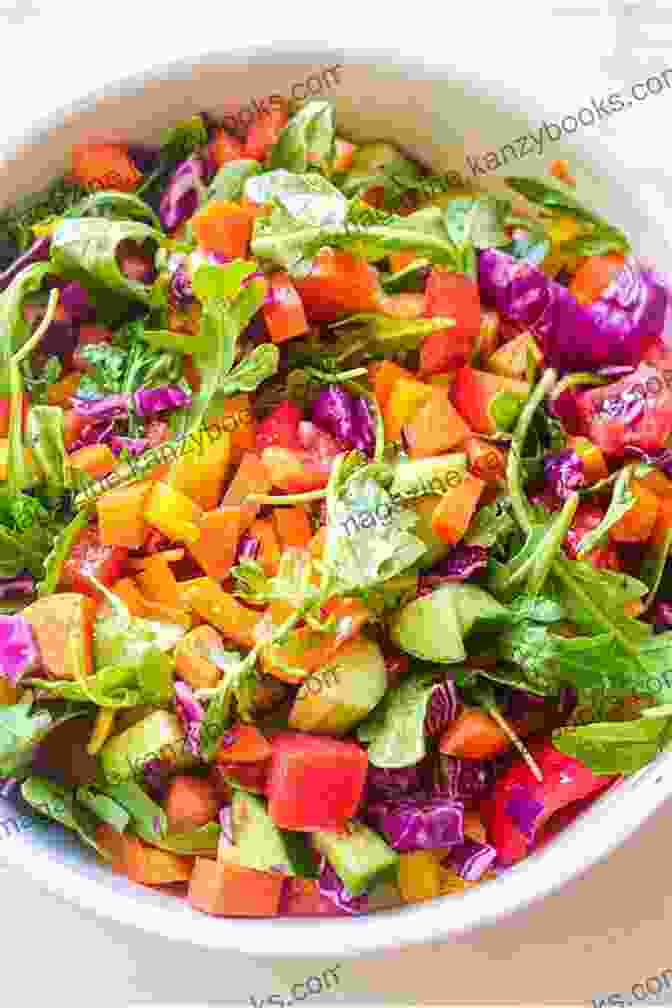 A Vibrant And Colorful Salad Adorned With Fresh Greens, Vegetables, And Grilled Chicken Saving Dinner The Low Carb Way: Healthy Menus Recipes And The Shopping Lists That Will Keep The Whole Family At The Dinner Table: A Cookbook