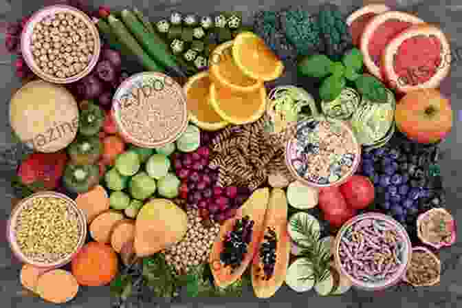 A Vibrant And Colorful Spread Of Fresh Fruits, Vegetables, And Whole Grains, Symbolizing The Nourishing Power Of Food Essential Ohsawa: From Food To Health Happiness To Freedom