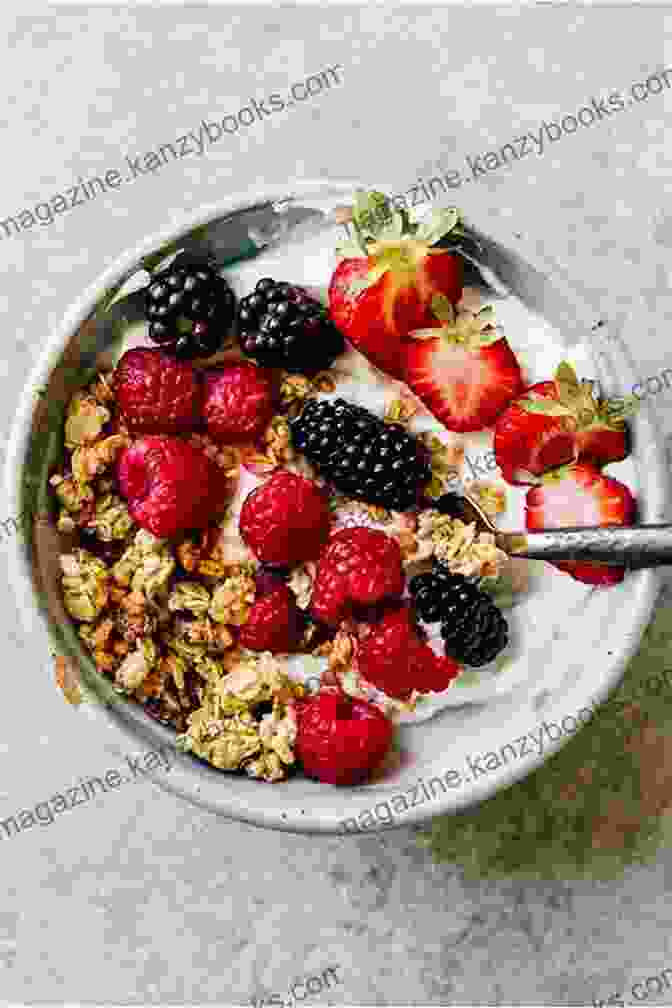 A Vibrant Bowl Of Cereal Adorned With Fresh Berries And A Splash Of Citrus. Hello 365 Breakfast Cereal Recipes: Best Breakfast Cereal Cookbook Ever For Beginners Granola Recipes Dark Chocolate Cookbook Overnight Oatmeal Cookbook Make Ahead Breakfast Cookbook 1