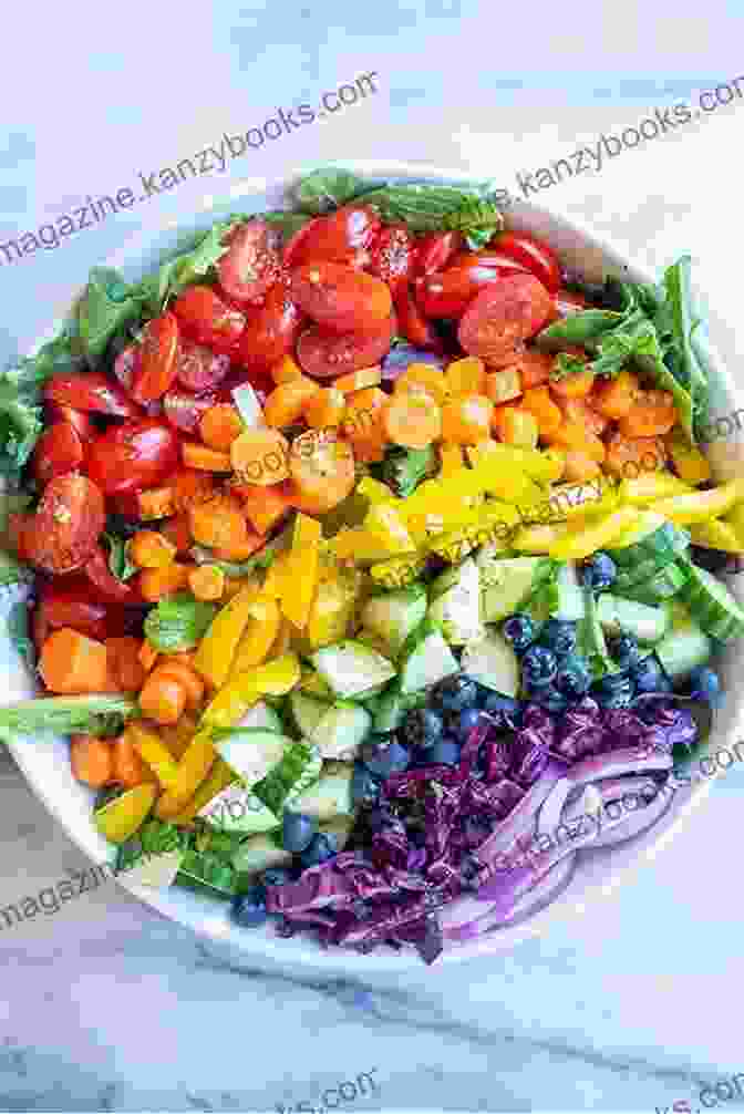 A Vibrant Platter Of Colorful Salads, Each Showcasing A Unique Blend Of Flavors And Textures 5:2 Diet Salad Cookbook: Delicious Low Calorie Salads For Intermittent Fasting Dieters 100 150 250 Calories