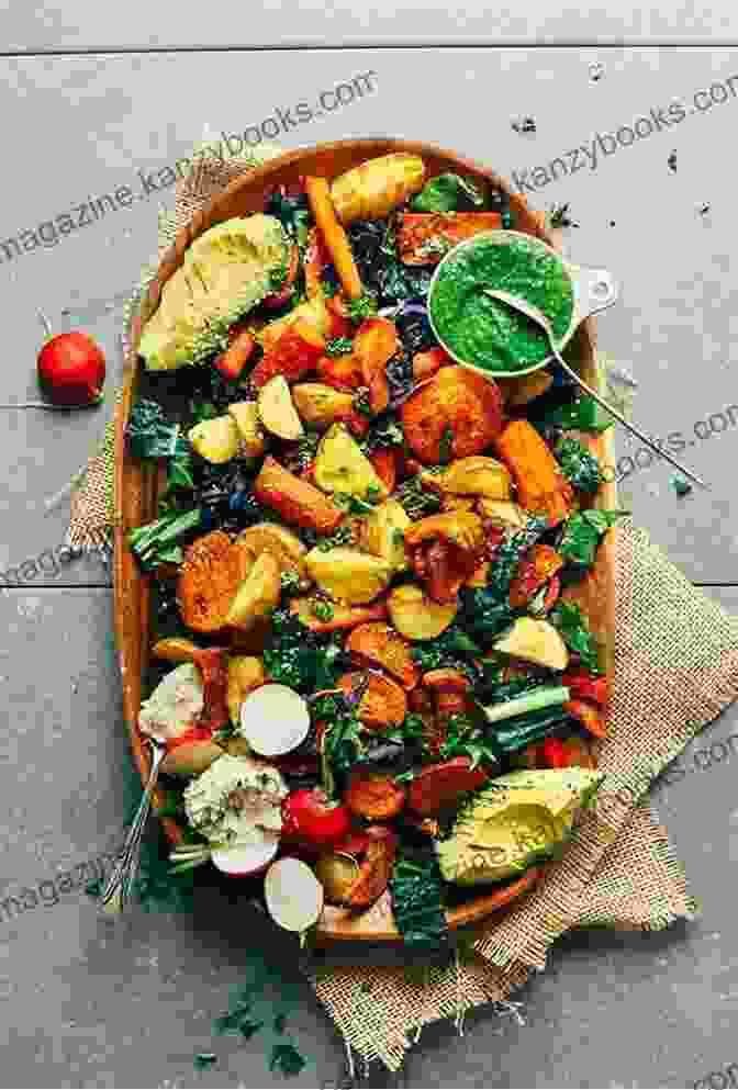 A Vibrant Vegan Dish Featuring Roasted Vegetables, Fresh Herbs, And A Flavorful Sauce. The Wild Vegan Cookbook: A Forager S Culinary Guide (In The Field Or In The Supermarket) To Preparing And Savoring Wild (And