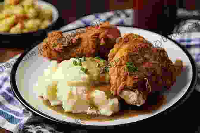 Appetizing Photo Of Crispy Kentucky Fried Chicken Featured In The Cookbook With A Side Of Mashed Potatoes And Gravy The Kentucky Fresh Cookbook Maggie Green