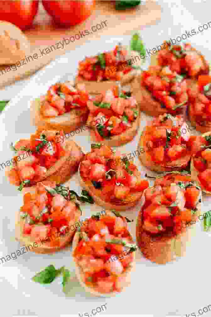 Bruschetta Topped With Fresh Tomatoes And Basil Canape Recipes For Your Festive Parties: Tasty Canapes Your Guests Would Love