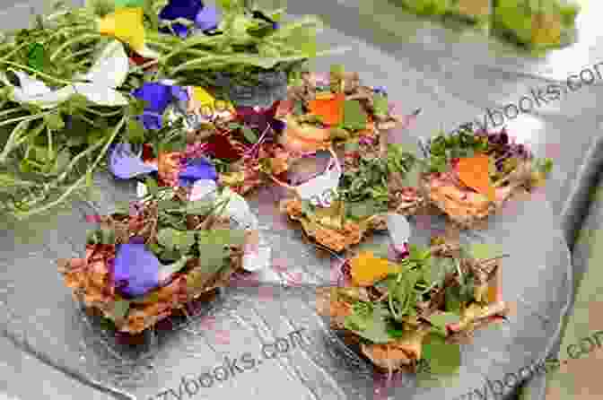 Canapé Garnishes, Including Edible Flowers, Herbs, And Citrus Zest Canape Recipes For Your Festive Parties: Tasty Canapes Your Guests Would Love