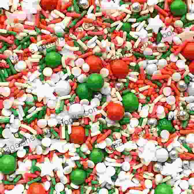 Christmas Fudge Adorned With Green And Red Sprinkles, Shaped As Christmas Trees And Stars Holiday Fudge: Festive Fudge Recipes For Every Day From Thanksgiving Christmas