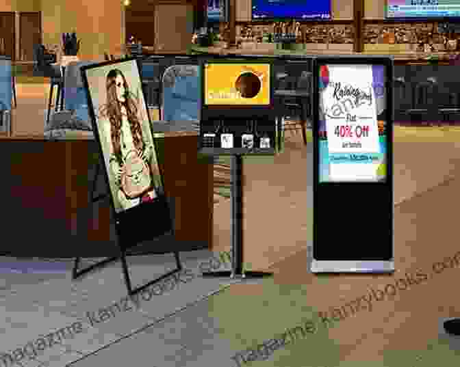 Digital Signage Display Showing Various Advertisements And Promotional Content How To Make Money With Digital Signage: Monetize