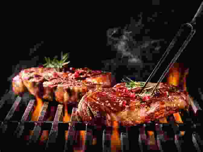 Grilling A Steak On An Outdoor Grill With Smoke Billowing From The Barbecue The Easy Steak Poultry Rub Cookbook 2024: Super Tasty Steak Poultry Rub Recipes For Beginners