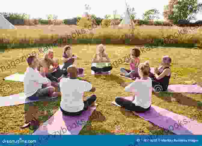 Group Of Men Enjoying Yoga Outdoors, Highlighting The Community Aspect The Power Of Yoga For Men: A Beginner S Guide To Building Strength Mental Clarity And Emotional Fitness