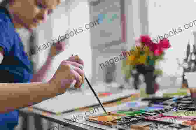 Image Of A Person Painting On A Canvas, Surrounded By Art Supplies. The Hypothyroid Writer: Seven Daily Habits That Will Heal Your Brain Feed Your Creative Genius And Help You Write Like Never Before