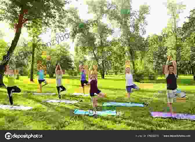 Image Of A Person Practicing Yoga With A Group, Fostering A Sense Of Community Yoga Therapy Foundations Tools And Practice: A Comprehensive Textbook