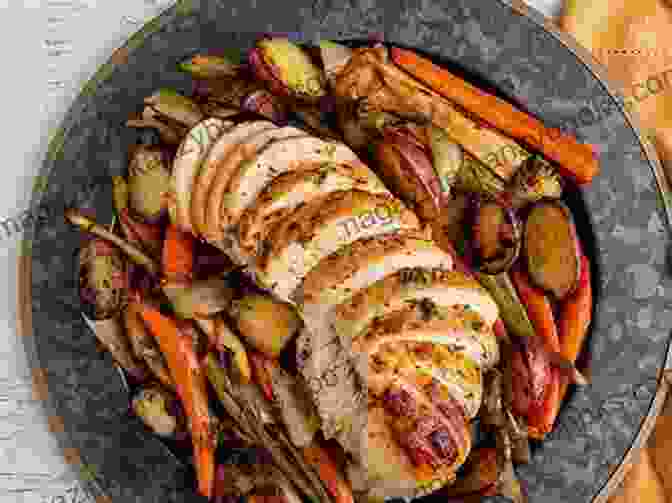 Image Of A Roasted Turkey With Vegetables 365 Fabulous Christmas Presentation Recipes: A Christmas Presentation Cookbook To Fall In Love With