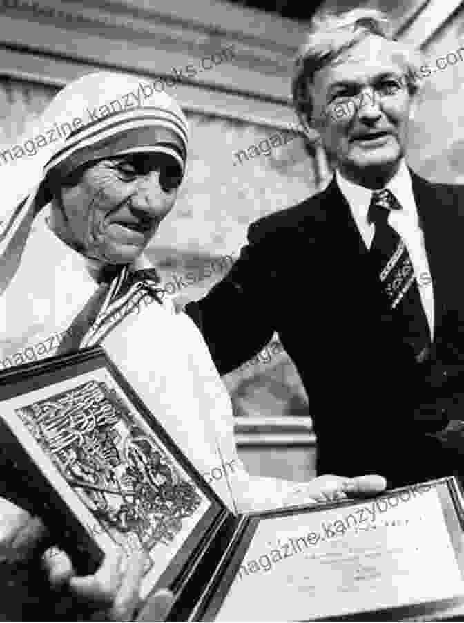 Mother Teresa Receiving The Nobel Peace Prize No Greater Love Mother Teresa