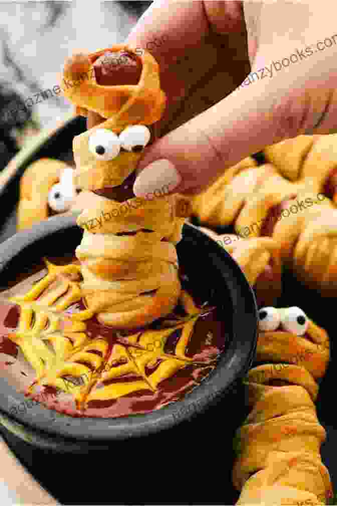 Mummy Dogs With Green Guacamole Dipping Sauce Halloween Recipes: 20 Scary Meals For Halloween For Cooking Solo