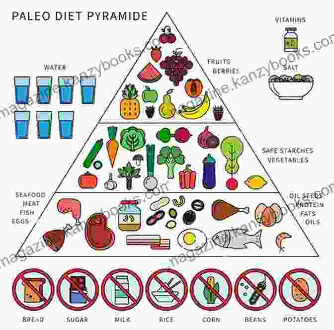 Paleo Diet Food Pyramid With Meat, Vegetables, Fruits, And Nuts Diets Weight Loss: Compare Popular Diets Bundle: Paleo Diet Wheat Belly Diet Ketogenic Diet Gluten Free Diet Mediterranean Diet (Low Carb And Gluten Free Cooking Natural Foods Recipes 1)