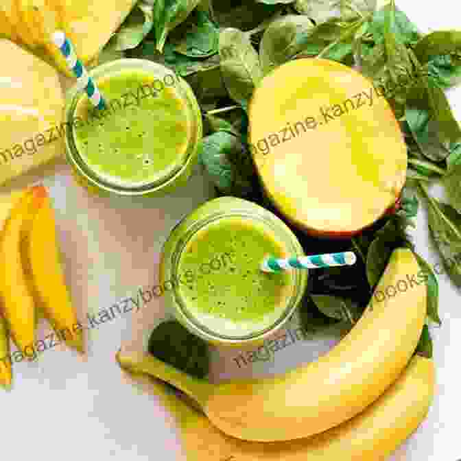 Refreshing Green Smoothie Filled With Vibrant Fruits And Leafy Greens DR SEBI: The Cookbook: From Sea Moss Meals To Herbal Teas Smoothies Desserts Salads Soups Beyond 200+ Electric Alkaline Recipes To Rejuvenate The Body (Dr Sebi Alkaline Diet Cookbooks 1)