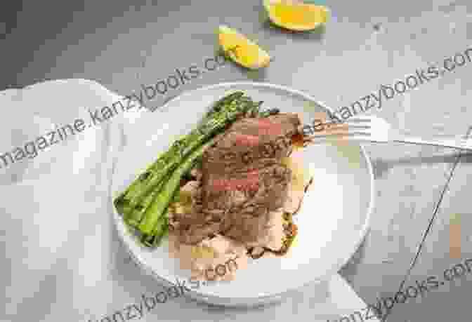 Sizzling Keto Steak Accompanied By Roasted Asparagus And Creamy Cauliflower Mash KETO DIET COOKBOOK FOR BEGINNERS: 300+ EASY KETOGENIC RECIPES FOR WEIGHT LOSS