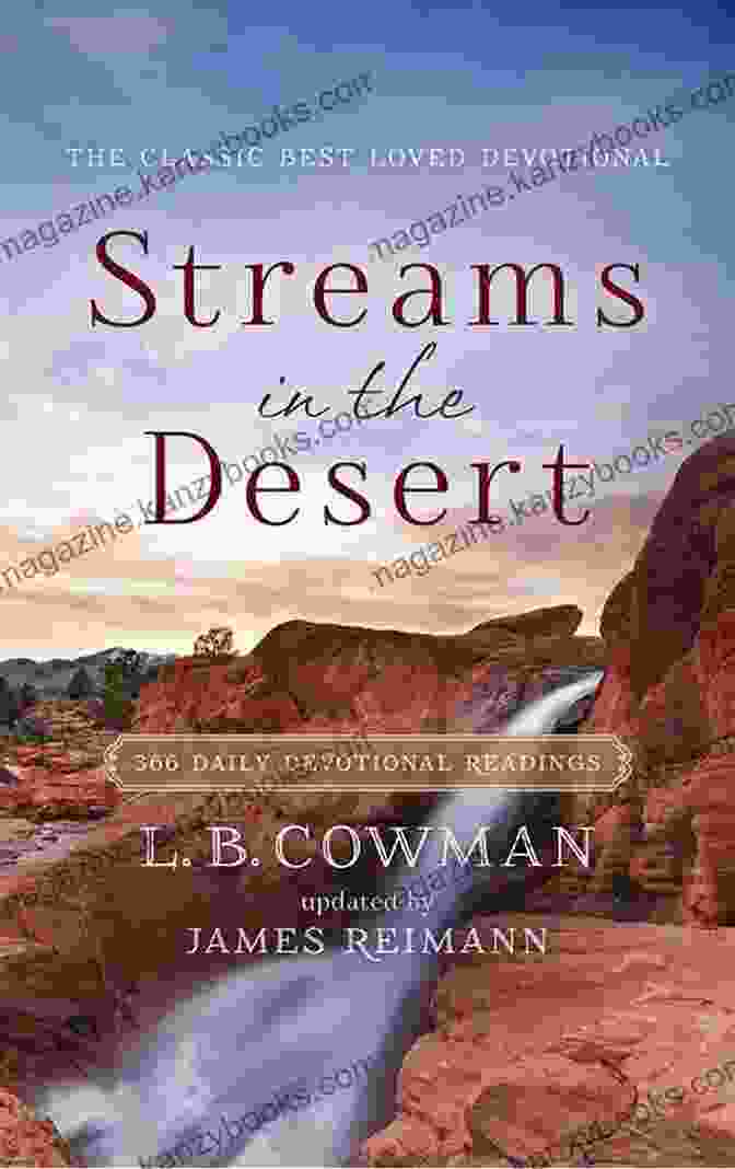 Streams In The Desert Book Cover With Desert Landscape And Open Bible Contemporary Classic/Streams In The Desert