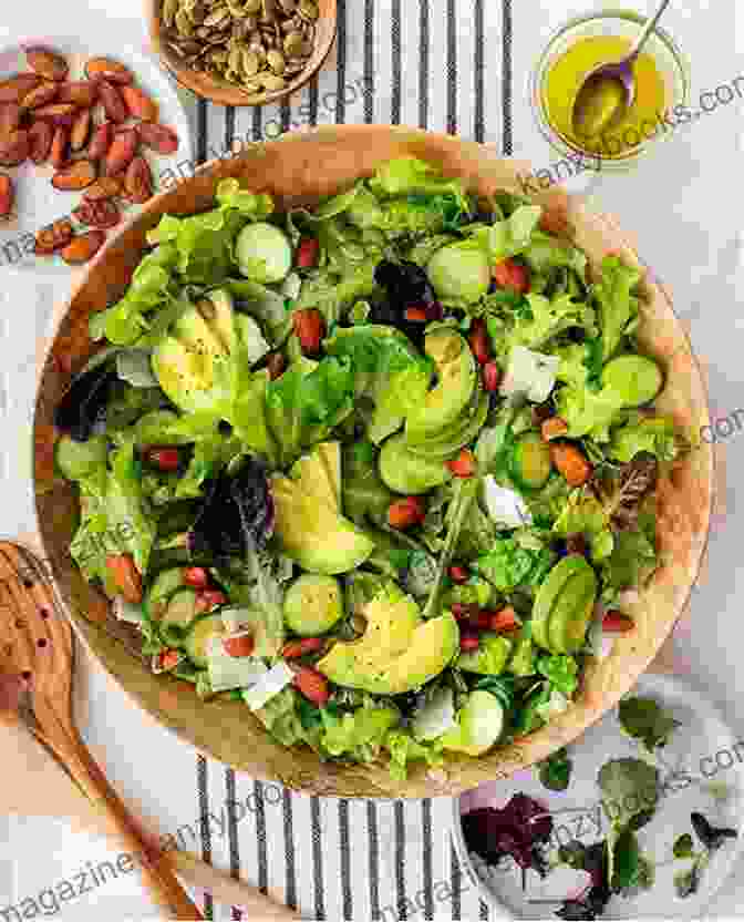 Vibrant Fiber Rich Salad With Leafy Greens, Colorful Vegetables, And Crunchy Seeds The Amazing Fiber Rich Cookbook: Simple Easy And Delightful Recipes Rich In Fiber To Keep You Devoted To A Healthier Lifestyle