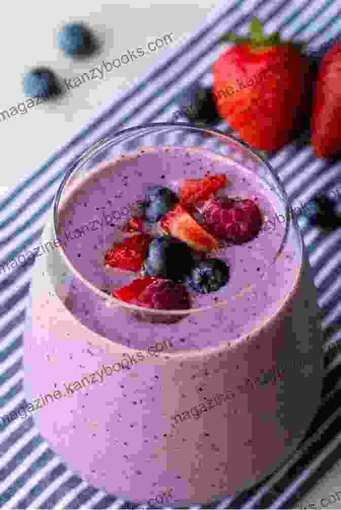 Vibrant Sea Moss Smoothie Topped With Fresh Berries DR SEBI: The Cookbook: From Sea Moss Meals To Herbal Teas Smoothies Desserts Salads Soups Beyond 200+ Electric Alkaline Recipes To Rejuvenate The Body (Dr Sebi Alkaline Diet Cookbooks 1)