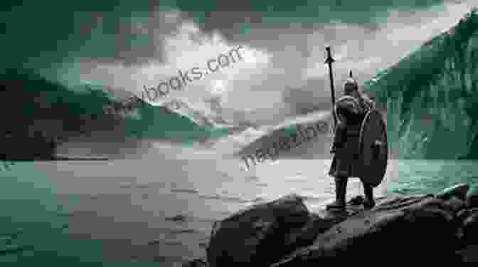 Viking Quest Book Cover Featuring A Viking Warrior Standing On A Cliff Overlooking A Fjord, With The Northern Lights In The Background Viking Quest Stan Berenstain