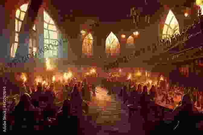 Vikings Feasting And Celebrating In A Grand Hall. Voyage With The Vikings (AIO Imagination Station 1)